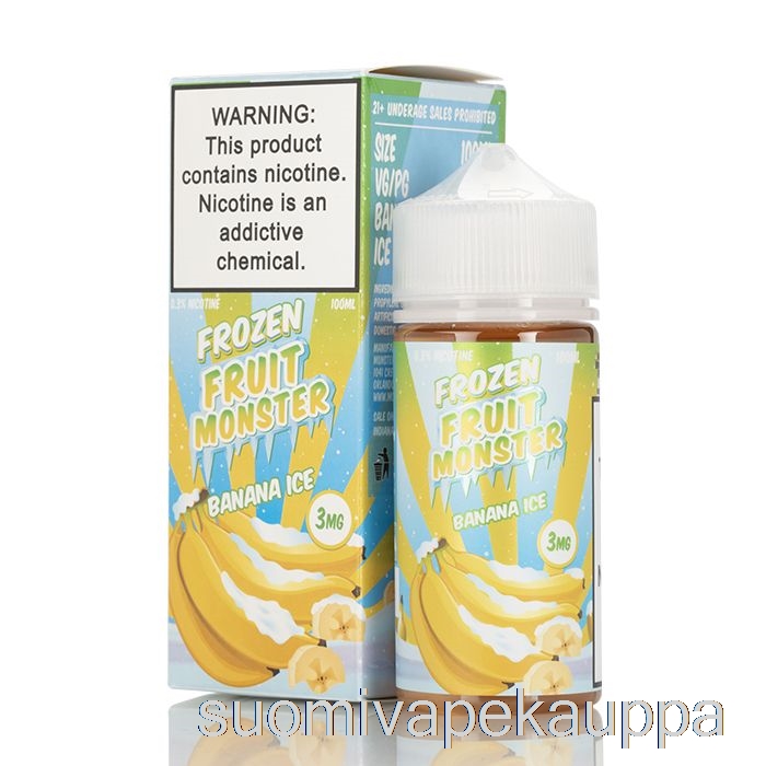 Vape Nesteet Jääbanaani - Jäädytetty Hedelmähirviö - 100ml 3mg